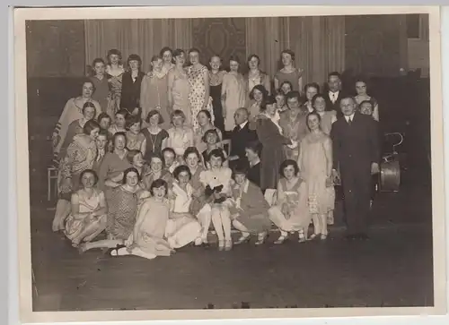 (F12337) Orig. Foto Abschiedsfest der UIIa 1929, Gruppenbild einer Lehrgruppe, F