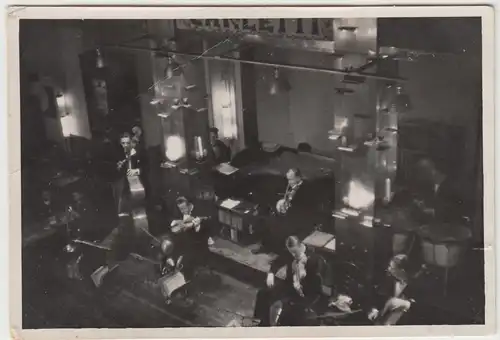 (F12116) Orig. Foto Kapelle Garletti o. Carletti, Auftritt in Mannheim 1935