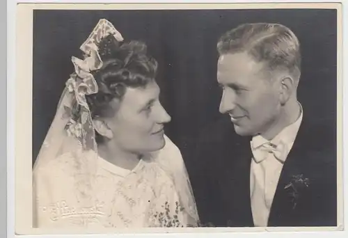 (F1211) Orig. Foto Hochzeitspaar, Fotograf Bautzen