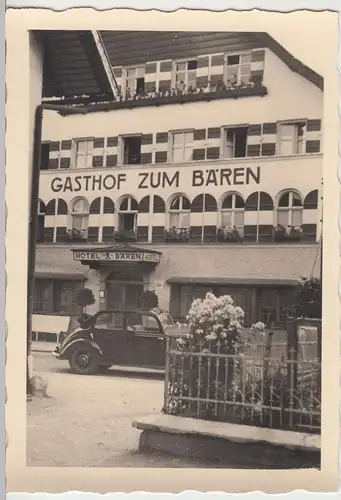 (F12083) Orig. Foto Nesselwang, Gasthof Zum Bären, ca. 1930er