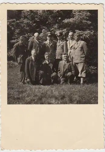 (F1207) Orig. Foto Gruppenbild mit Luftwaffe-Soldaten, 1940er