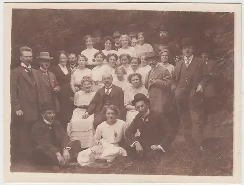 (F11879) Orig. Foto Personen, Gruppenbild um 1910er