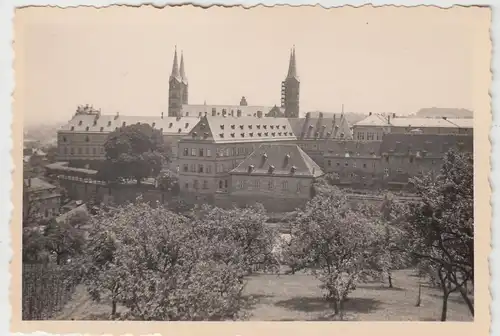 (F11838) Orig. Foto Bamberg, neue Residenz mit Dom 1941