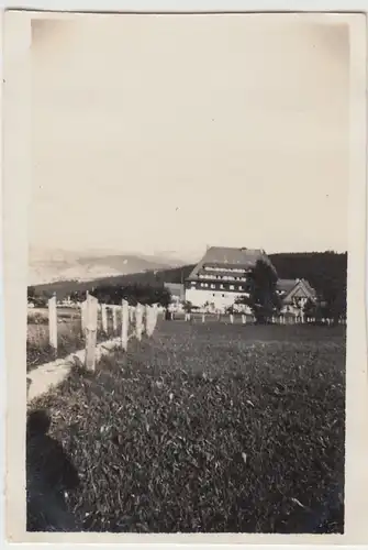 (F11748) Orig. Foto Altenberg, Blick zum Berghof Raupennest 1932