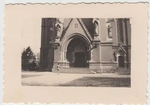 (F11717) Orig. Foto Bautzen, Portal der Maria-und-Martha-Kirche 1931