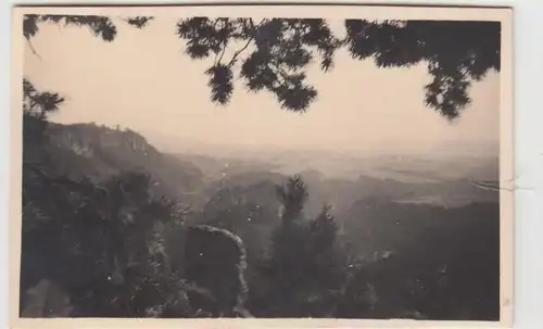 (F11708) Orig. Foto Sächsische Schweiz, Blick vom Brand 1931