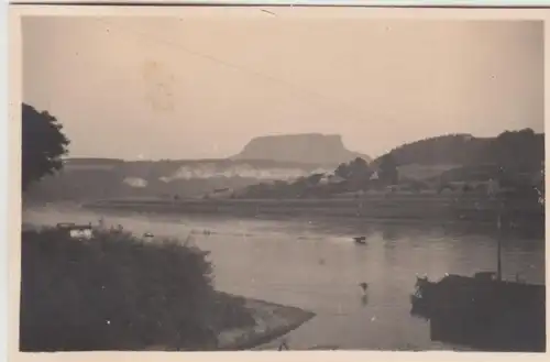 (F11693) Orig. Foto Sächsische Schweiz, Blick zum Lilienstein 1931