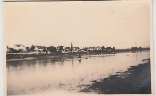 (F11691) Orig. Foto Söbrigen, Blick über die Elbe 1931