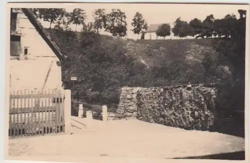 (F11677) Orig. Foto Bautzen, Partie m. Naturstein-Mauer 1930