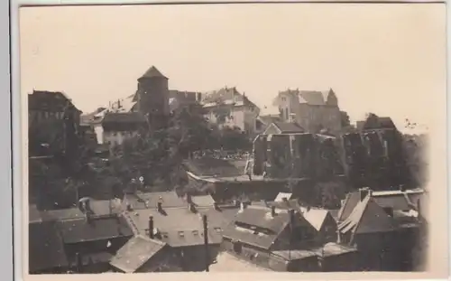 (F11672) Orig. Foto Bautzen, Blick zur Nicolaikirch-Ruine 1930