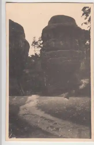 (F11657) Orig. Foto Zittauer Gebirge 1930, Kelchsteine bei Oybin