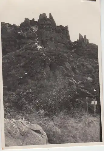 (F11651) Orig. Foto Zittauer Gebirge 1930, Töpfer Felsengasse