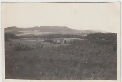 (F11647) Orig. Foto Zittauer Gebirge 1930, Bl.v.d. Lausche n.d. Nonnenfelsen