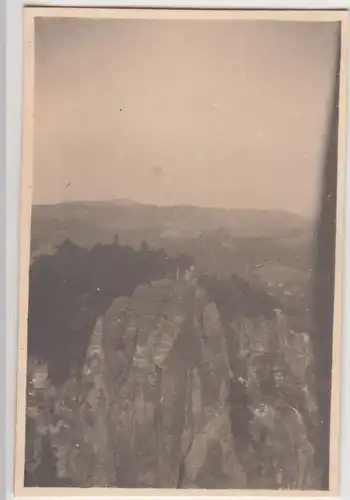 (F11643) Orig. Foto Sächsische Schweiz, Blick v.d. Bastei 1930