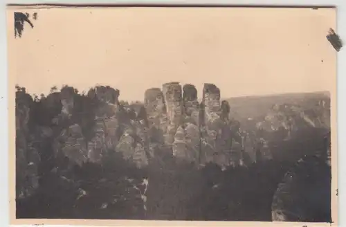 (F11641) Orig. Foto Sächsische Schweiz, Blick v.d. Basteibrücke 1930