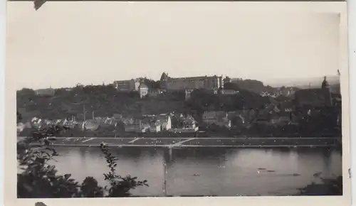 (F11610) Orig. Foto Pirna, Blick v. Copitz auf Schloss Sonnenstein 1930