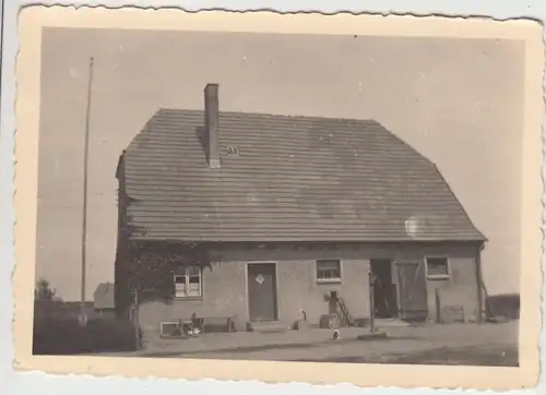 (F11327) Orig. Foto Wohnhaus i.d. Nähe d. RAD Lagers Bannemin 1943