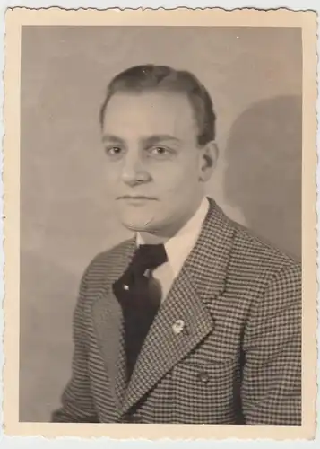 (F11228) Orig. Foto Porträt junger Mann aus Köln 1941
