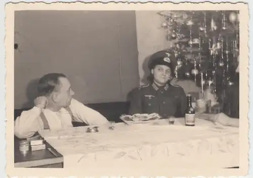 (F11217) Orig. Foto Familie Bager Weihnachten zu Hause 1941, Wohnung in Köln, Fr