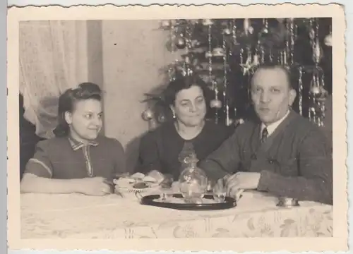 (F11216) Orig. Foto Familie Bager Weihnachten zu Hause 1941, Wohnung in Köln