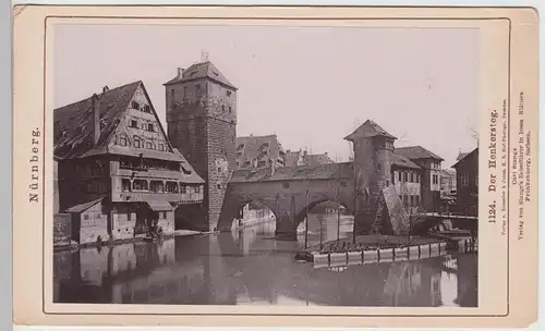 (F11074) Orig. Foto Nürnberg, Henkersteg, Stange's Reiseführer um 1900