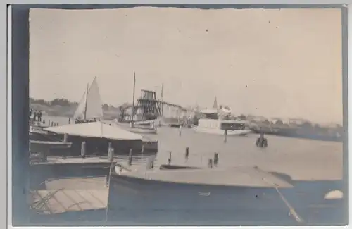 (F11020) Orig. Foto Karlstad, Hafen 1913