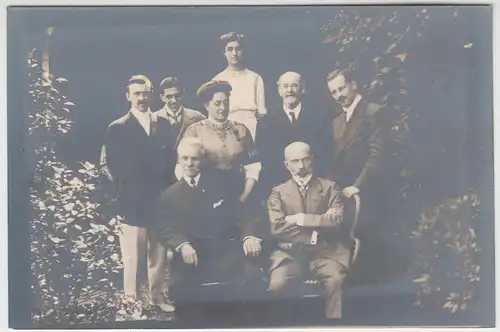 (F10967) Orig. Foto Gruppenbild, amerikanischer Besuch i. Rodenkirchen a. Rhein,