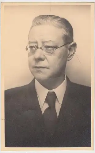 (F10964) Orig. Foto Porträt eines Mannes, Alfons Schulze 1930er