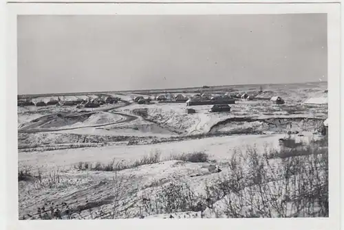 (F1095) Orig. Foto russische Landschaft, Ortschaft Nov./Dez. 1941