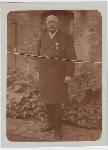 (F10924) Orig. Foto Herr mit Auszeichnung, Peter Grote, um 1915