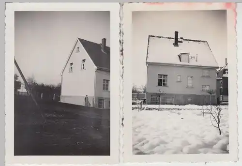 (F10922) 2x Orig. Foto Wohnhaus, Eigenheim, 1933, möglw. in Apolda