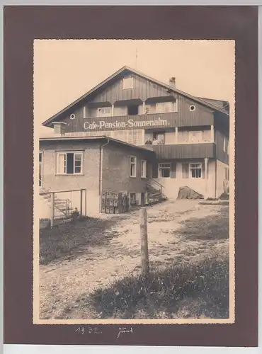 (F10877) 2x Orig. Groß-Fotos Paar in Café-Pension Sonnenalm im Allgäu 1932, ein