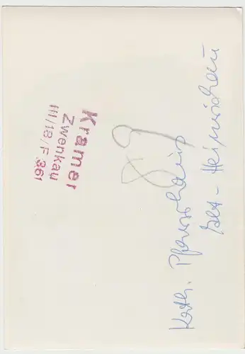 (F10764) Orig. Foto Alt Heinrichau, Stary Henryków, Kath. Pfarrhaus 1972