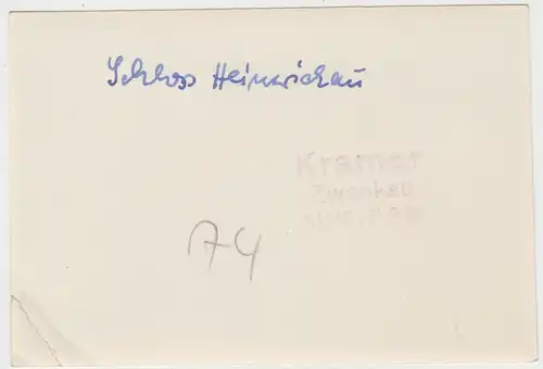 (F10761) Orig. Foto Alt Heinrichau, Stary Henryków, Schloss m. Holzgerüst 1972