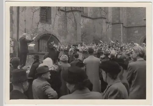 (F10752) Orig. Foto Geithain, große Kapelle vor der Kirche 1956