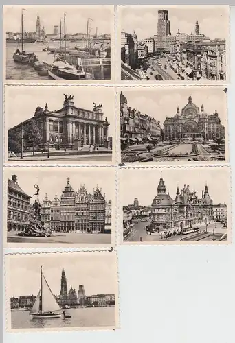 (F10699) 11x Orig. Foto Antwerpen, offizielle Fotos aus Fotomäppchen 1940er
