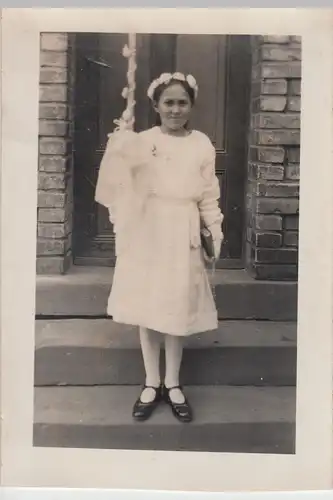 (F10671) Orig. Foto Mädchen zur Erstkommunion 1930/40er