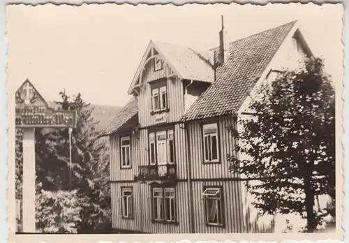 (F10652) Orig. Foto Hahnenklee, Haus am Hermann Müller Weg, Pension, Erholungshe