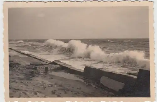 (F10594) Orig. Foto Wüttdün, Sturmflut 1939