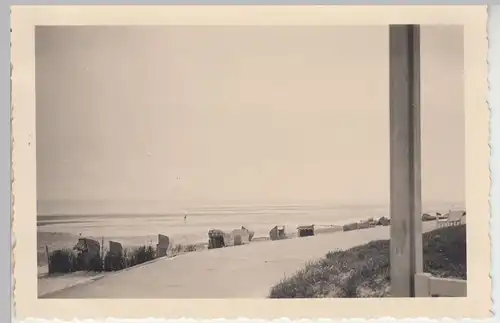 (F10579) Orig. Foto Cuxhaven, Blick zum Strand 1939