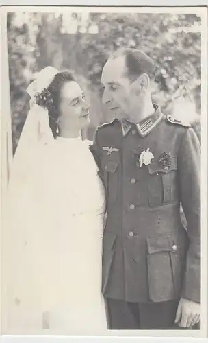 (F1046) Orig. Foto Wehrmacht-Soldat, Hochzeit, 1940er