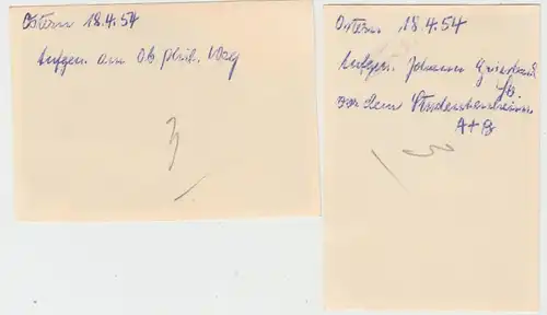 (F10447) 2x Orig. Foto Jena, Spaziergang, Oberer Philosophenweg + Johann-Griesba