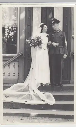 (F1043) Orig. Foto Wehrmacht-Soldat, Hochzeit, 1940er