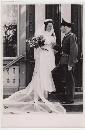 (F1041) Orig. Foto Wehrmacht-Soldat, Hochzeit, 1940er