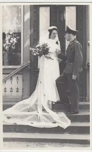 (F1037) Orig. Foto Wehrmacht-Soldat, Hochzeit, 1940er