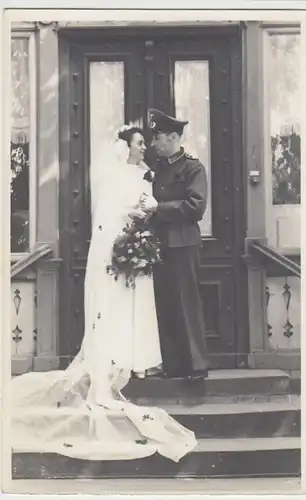 (F1035) Orig. Foto Wehrmacht-Soldat, Hochzeit, 1940er
