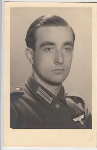 (F10342) Orig. Foto Porträt deutscher Soldat 1933-45
