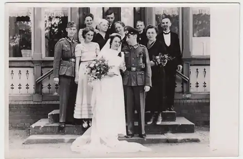 (F1031) Orig. Foto Wehrmacht-Soldat, Hochzeit, 1940er