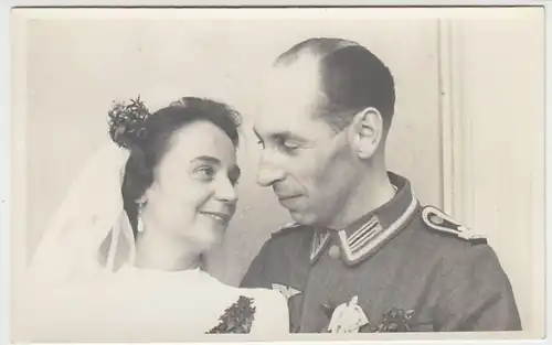 (F1029) Orig. Foto Wehrmacht-Soldat, Hochzeit, 1940er
