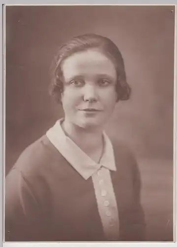 (F10223) Orig. Foto Porträt junge Frau 1920/30er